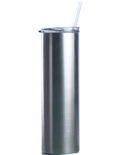 30oz skinny tumbler with slide lid and straw. 