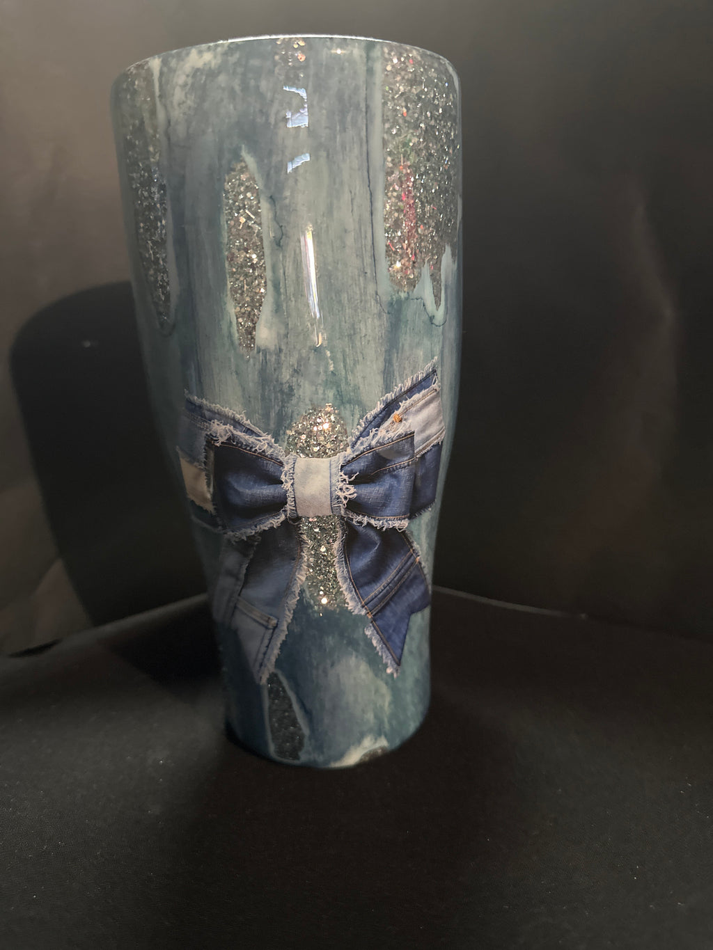 Blue Jean Highland Cow Tumbler