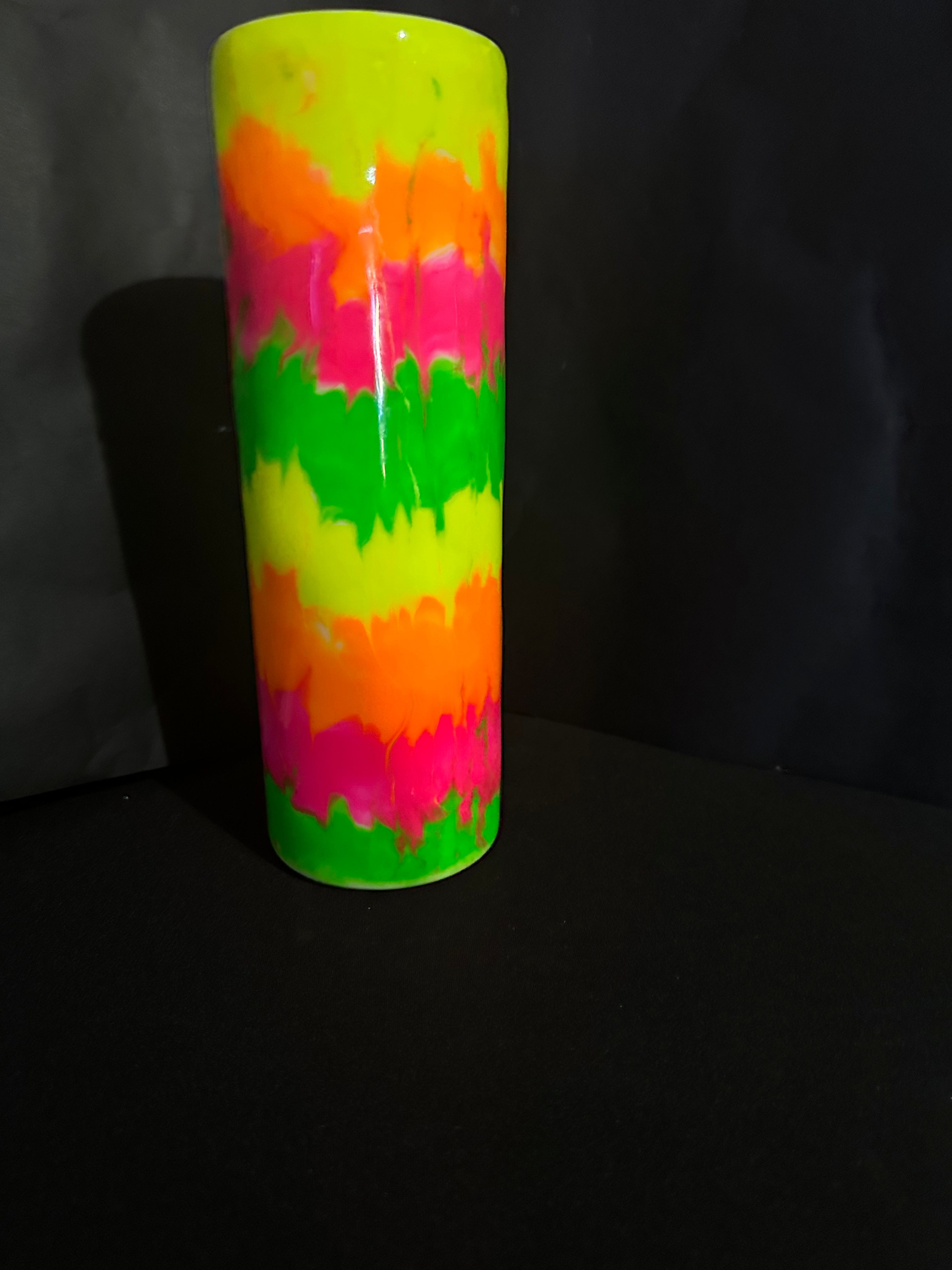 Neon Tumbler. Glows very bright